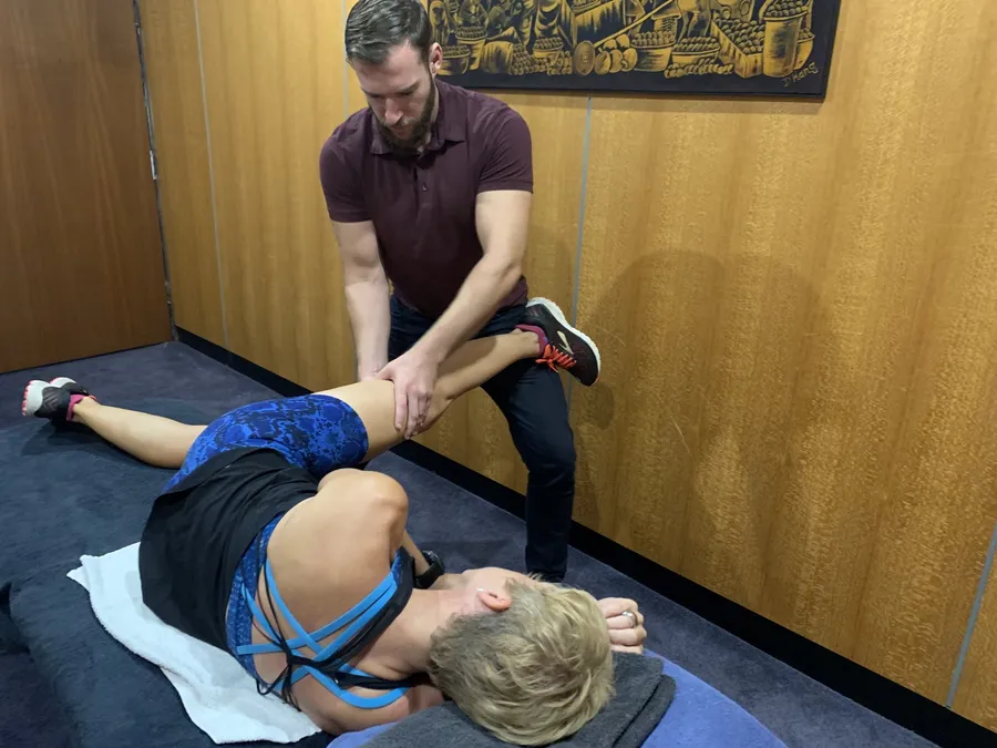 Practitioner performing a treatment at Active Performance Clinic
